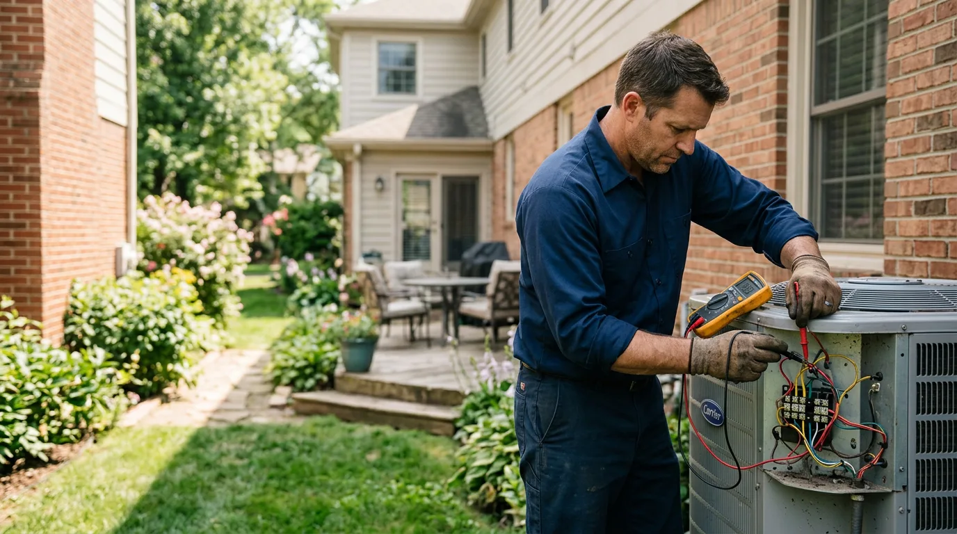 HVAC technician working near Southington, CT